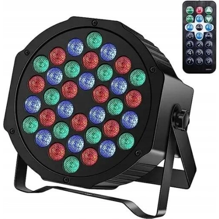LED Par Slim 36 ZQ01082 RGBW Disco Light DMX512 z pilotem