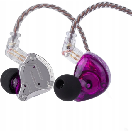 Linsoul KZ ZS10 Pro słuchawki douszne HiFi 4BA+1DD z odłączanym kablem