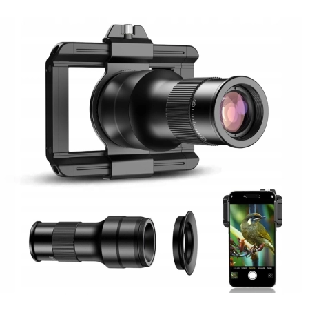 Apexel Zestaw Obiektywów 2w1 Obiektyw TELE 6x + Makro 150mm na Telefon