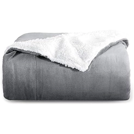 Koc Bedsure polar 150 cm x 130 cm szary