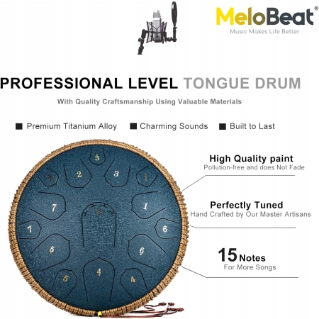 MeloBeat Tongue Drum Handpan 14