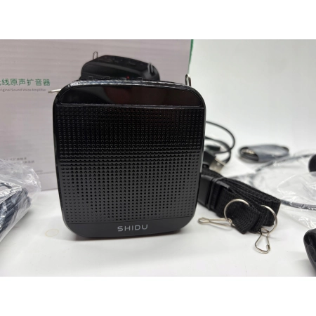 Bezprzewodowy Wzmacniacz Głosu SHIDU S613 18W UHF Mikrofon 2w1 USZKODZONY