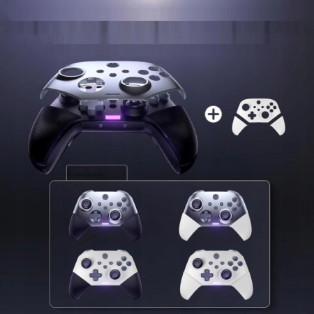 Pad bezprzewodowy EasySMX X10 PC ANDROID iOS SWITCH fioletowy