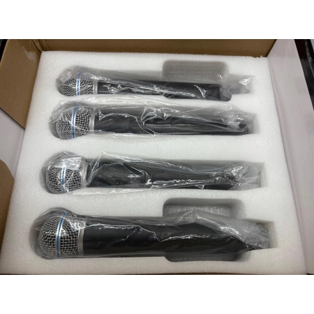 Depusheng R4 - Zestaw 4 mikrofonów bezprzewodowych UHF z odbiornikiem XLR