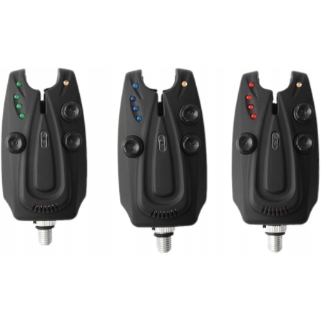 JSFUN regulowany LED karpiowy sygnalizator brań 1 + 3