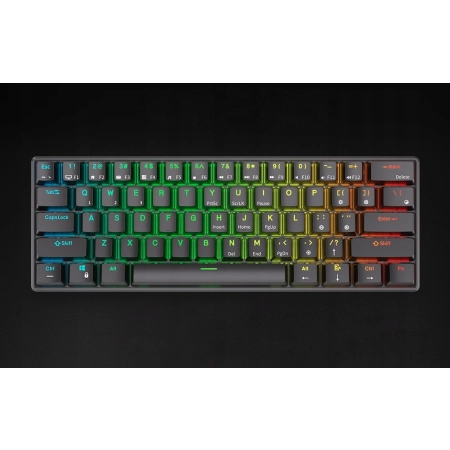 Klawiatura mechaniczna Royal Kludge RK61 RGB Red Switch BT (AZERTY)