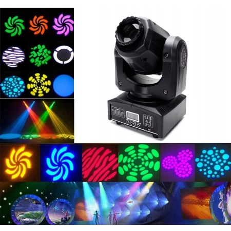 Głowa Ruchoma UKING LED zq02006 60W DMX DJ