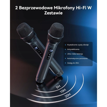 Głośnik karaoke GREEN KEEPER GKS60 Bluetooth 400W
