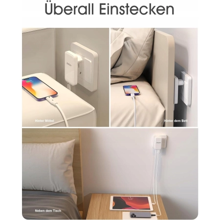 ZINOOY Ładowarka USB C 20W PD Szybkie Ładowanie iPhone Galaxy