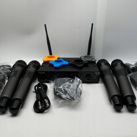 TONOR TW360 System Mikrofonów Bezprzewodowych, 4 mikrofony