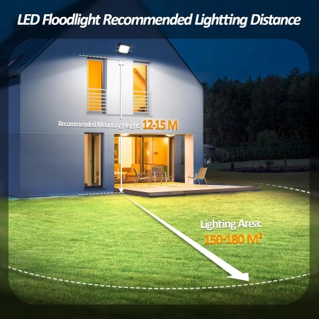 HOOLED FL276 Reflektor zewnętrzny LED 300W wodoodporny energooszczędny 2szt