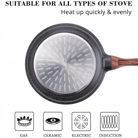 SENSARTE patelnia z powłoką nieprzywierającą 24cm